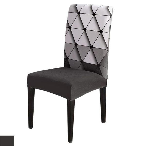 chair covers geometric pattern seamless dining spandex elastic printing el kitchen wedding supplies