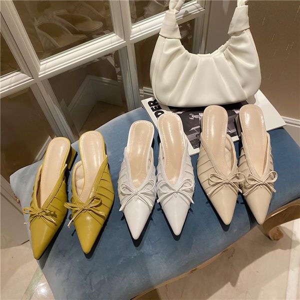 dress shoes monmoira pointed toe bowtie pleated women mules v-neck solid slipper heels med heel elegant party, Black
dress shoes monmoira pointed toe bowtie pleated women mules v-neck solid slipper heels med heel elegant party, Black