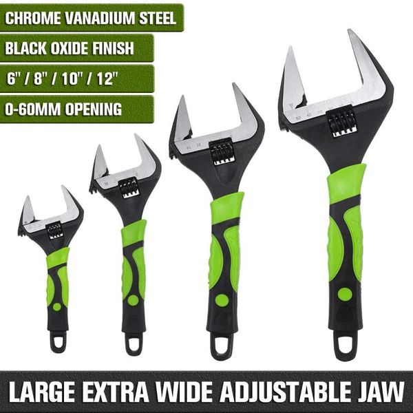 adjustable spanner wrench 6" 8" 10" 12" 60mm openning capacity extra wide jaw mini nut keys repair tool hand tools
adjustable spanner wrench 6" 8" 10" 12" 60mm openning capacity extra wide jaw mini nut keys repair tool hand tools