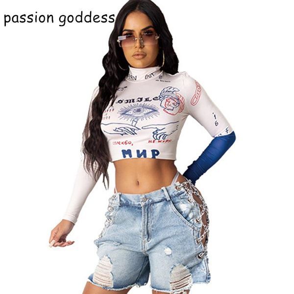 women plus size xxl casual long sleeve t shirts letter print skinny crop harajuku streetwear graphic ladies tees women's t-shirt, White
women plus size xxl casual long sleeve t shirts letter print skinny crop harajuku streetwear graphic ladies tees women's t-shirt, White