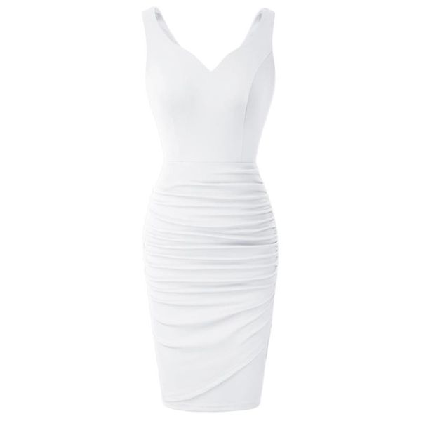 casual dresses women pleated pencil dress sleeveless v-neck u-back hips-wrapped pure color summer elegant evening party office lady, Black;gray
casual dresses women pleated pencil dress sleeveless v-neck u-back hips-wrapped pure color summer elegant evening party office lady, Black;gray