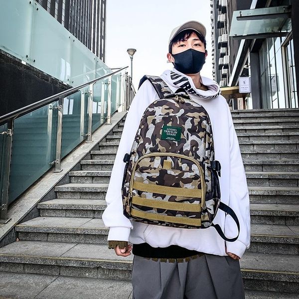 backpack 2021 korean version of multifunctional camouflage oxford cloth leisure schoolbag female simple outdoor travel man
backpack 2021 korean version of multifunctional camouflage oxford cloth leisure schoolbag female simple outdoor travel man