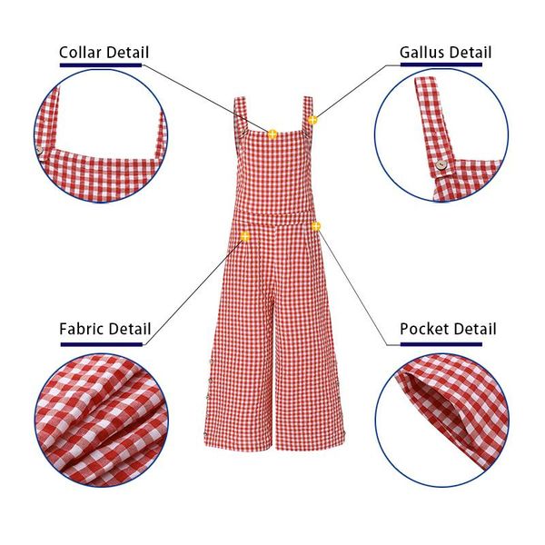 2021vonda women jumpsuits loose wide leg full length women sleeveless vintage checked plaid suspenders playsuits casual overall, Black;white
2021vonda women jumpsuits loose wide leg full length women sleeveless vintage checked plaid suspenders playsuits casual overall, Black;white