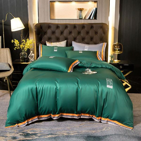 svetanya dark green solid embroidery king size flat sheet duvet cover set rayon satin polyester bedding bedlinens sets
svetanya dark green solid embroidery king size flat sheet duvet cover set rayon satin polyester bedding bedlinens sets