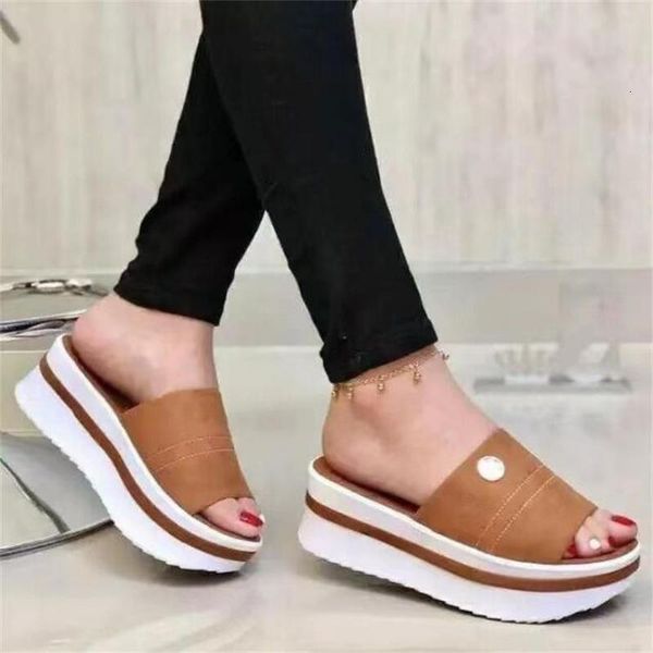slippers women's casual platform sandals shoes summer fashion solid thick bottom outdoor zapatillas casa mujer sapato feminino rz5d, Black
slippers women's casual platform sandals shoes summer fashion solid thick bottom outdoor zapatillas casa mujer sapato feminino rz5d, Black