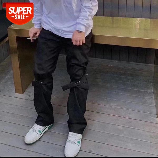harajuku knee straps straight casual suit pants men's solid black loose streetwear trousers hip hop baggy flare #yq8j, Black;white
harajuku knee straps straight casual suit pants men's solid black loose streetwear trousers hip hop baggy flare #yq8j, Black;white