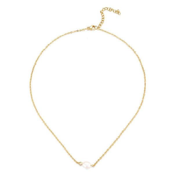 chokers stainless steel baroque freshwater pearl necklaces for women minimalist necklace trendy simple jewelry, Golden;silver
chokers stainless steel baroque freshwater pearl necklaces for women minimalist necklace trendy simple jewelry, Golden;silver