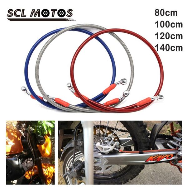 motorcycle brakes scl motos 1pc 80cm 100cm 120cm 140cm braided steel hydraulic reinforce brake clutch line oil hose tube
motorcycle brakes scl motos 1pc 80cm 100cm 120cm 140cm braided steel hydraulic reinforce brake clutch line oil hose tube