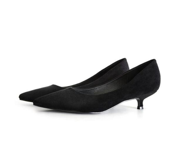 suede high heels spring women's shoes large size work female black pointed fine with shallow mouth dress
suede high heels spring women's shoes large size work female black pointed fine with shallow mouth dress
