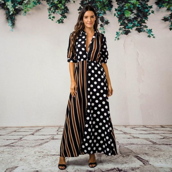 casual dresses dress women summer 2021 boho half sleeve wave point fashion ladies evening paty vestidos de mujer, Black;gray
casual dresses dress women summer 2021 boho half sleeve wave point fashion ladies evening paty vestidos de mujer, Black;gray