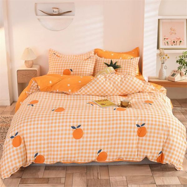 bedding sets orange set printed bed linen sheet plaid duvet cover 240x220 single double king quilt covers bedclothes
bedding sets orange set printed bed linen sheet plaid duvet cover 240x220 single double king quilt covers bedclothes