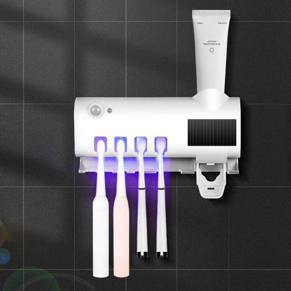 solar energy uv toothbrush holder double layer sterilizer automatic toothpaste dispenser wall-mounted bathroom accessories holders
solar energy uv toothbrush holder double layer sterilizer automatic toothpaste dispenser wall-mounted bathroom accessories holders