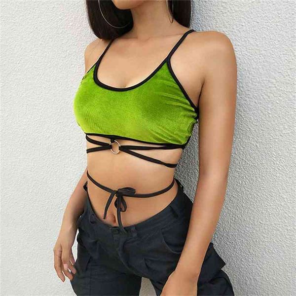 women crop ladies summer strappy vest green velvet solid bra female short t-shirt, White
women crop ladies summer strappy vest green velvet solid bra female short t-shirt, White
