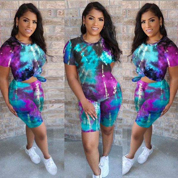women casual sets tie-dye sports set with short sleeve o-neck +shorts sportswear comfortable run tracksuits women's, Gray
women casual sets tie-dye sports set with short sleeve o-neck +shorts sportswear comfortable run tracksuits women's, Gray