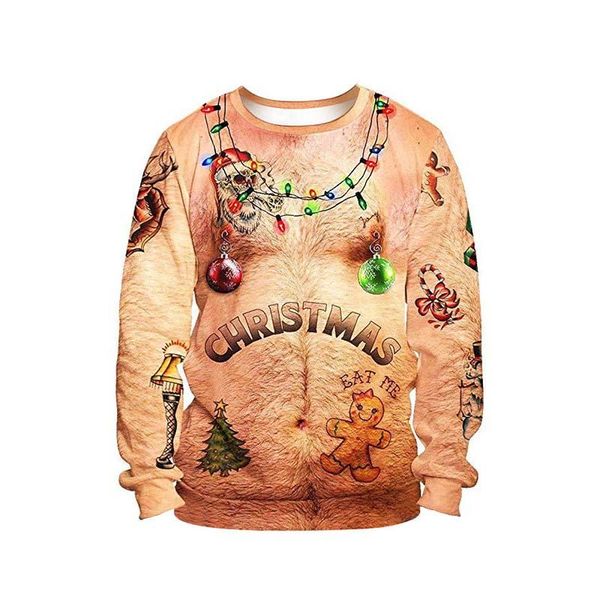 men's sweaters christmas sweater men women 3d funny ugly printed autumn winter o neck xmas sweatshirt holiday party jumper, White;black
men's sweaters christmas sweater men women 3d funny ugly printed autumn winter o neck xmas sweatshirt holiday party jumper, White;black