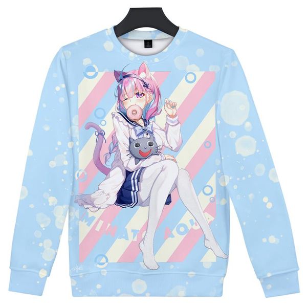 men's hoodies & sweatshirts hololive vtuber minato aqua 3d printing autumn and winter holiday passionate style men/women casual kawaii, Black
men's hoodies & sweatshirts hololive vtuber minato aqua 3d printing autumn and winter holiday passionate style men/women casual kawaii, Black