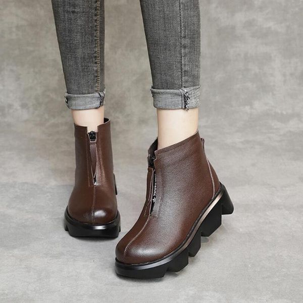 boots platform genuine leather ankle punk autumn winter shoes women fashion zip chunky heels brown black boot woman
boots platform genuine leather ankle punk autumn winter shoes women fashion zip chunky heels brown black boot woman
