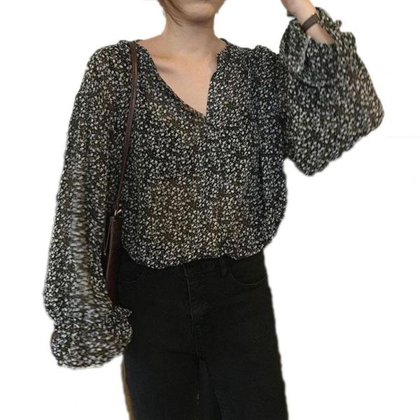 women's blouses & shirts floral print puff long sleeve temperament v neck multicolor autumn shirt woman girl clothing whole, White
women's blouses & shirts floral print puff long sleeve temperament v neck multicolor autumn shirt woman girl clothing whole, White