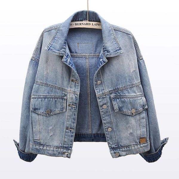 women's jackets spring autumn korean frayed denim jacket coat women vintage outerwear chaquetas mujer plus size loose short jeans femal, Black;brown
women's jackets spring autumn korean frayed denim jacket coat women vintage outerwear chaquetas mujer plus size loose short jeans femal, Black;brown