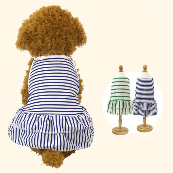 dog skirt spring and summer stripe sling dress teddy mini dog pet dress
dog skirt spring and summer stripe sling dress teddy mini dog pet dress