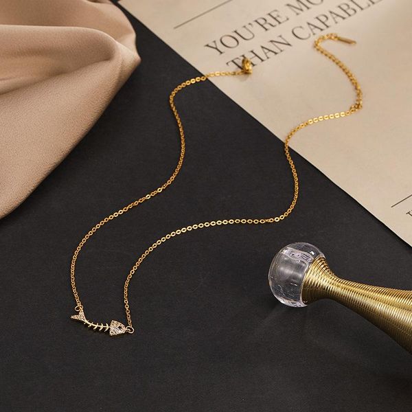 chains fishbone necklace niche design clavicle chain temperament jewelry lady wholesale stainless steel, Silver
chains fishbone necklace niche design clavicle chain temperament jewelry lady wholesale stainless steel, Silver