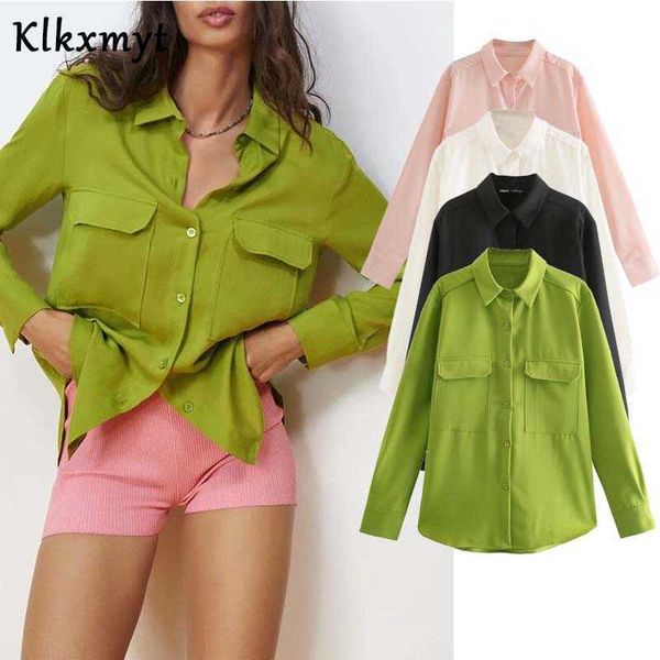 klkxmyt za women fashion single breasted cotton shirts office ladies long sleeve pockets blouse roupas chic chemise 210527, White
klkxmyt za women fashion single breasted cotton shirts office ladies long sleeve pockets blouse roupas chic chemise 210527, White