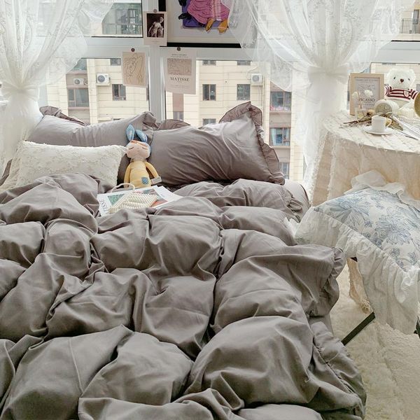 bedding sets cute solid white bed sheets girl pink set soft duvet cover king linens pillowcases home textile fitted sheet 4pcs
bedding sets cute solid white bed sheets girl pink set soft duvet cover king linens pillowcases home textile fitted sheet 4pcs