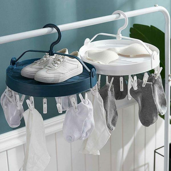 home round drying rack socks underwear hanger foldable clothes with 18 clothespins for balcony hangers & racks
home round drying rack socks underwear hanger foldable clothes with 18 clothespins for balcony hangers & racks