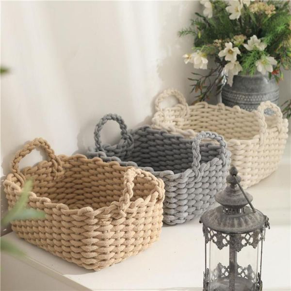 storage baskets portable attractive handmade cotton rope basket long lasting thread group eco-friendly for home
storage baskets portable attractive handmade cotton rope basket long lasting thread group eco-friendly for home