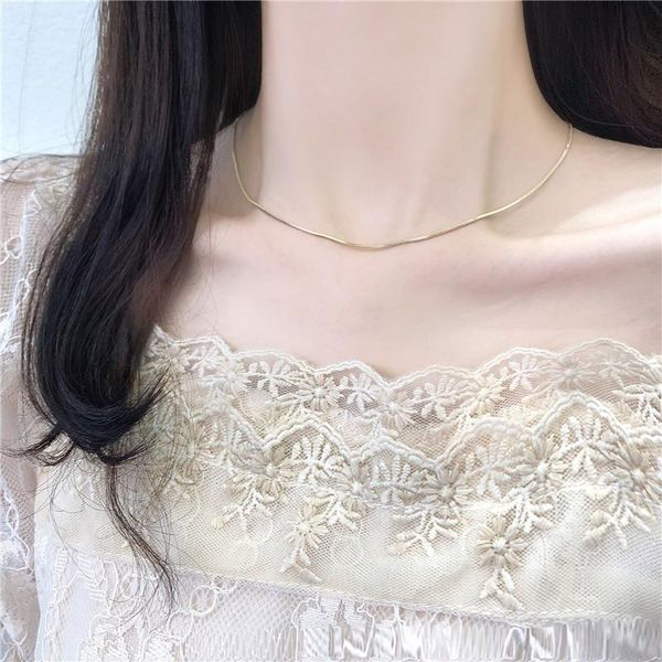 snake bone woman necklace simple necklaces women chain ladies pendant girls jewelry silver color trendy korean alloy collares chains
snake bone woman necklace simple necklaces women chain ladies pendant girls jewelry silver color trendy korean alloy collares chains