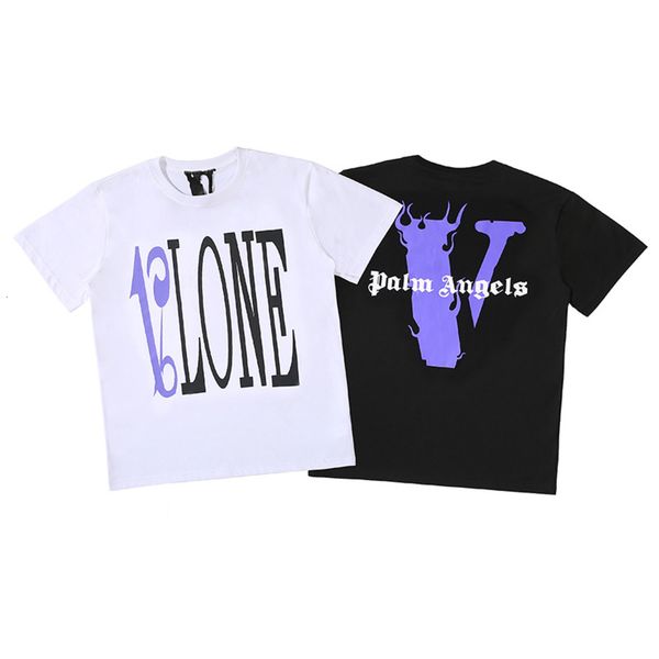 chao brand vlones palm co branded big v letter printing men's and women's high street round neck casual short sleeve t-shirt, White
chao brand vlones palm co branded big v letter printing men's and women's high street round neck casual short sleeve t-shirt, White