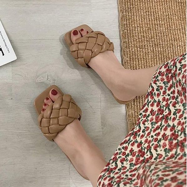 women's weave pu leather slippers sandals ladies summer shoes slides fashion leisure flat charm chic female beach, Black
women's weave pu leather slippers sandals ladies summer shoes slides fashion leisure flat charm chic female beach, Black