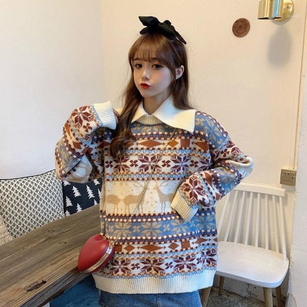 women sweater christmas casual knitted square collar sweet white pullover spring autumn winter femme jumper women's sweaters, White;black
women sweater christmas casual knitted square collar sweet white pullover spring autumn winter femme jumper women's sweaters, White;black