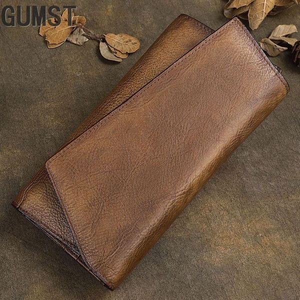 wallets handmade 100% genuine leather vintage men's large trifold cards case retro long phone holder ladies clutch purse, Red;black
wallets handmade 100% genuine leather vintage men's large trifold cards case retro long phone holder ladies clutch purse, Red;black