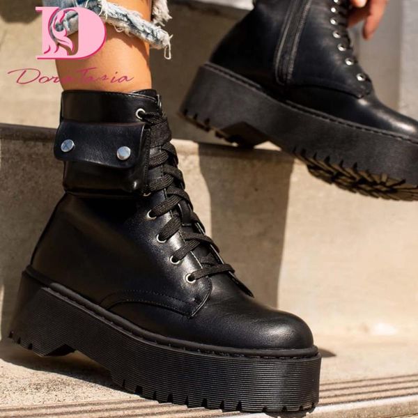 boots doratasia fashion female round toe ankle platform zip cross tied chunky high heels women autumn punk shoes woman, Black
boots doratasia fashion female round toe ankle platform zip cross tied chunky high heels women autumn punk shoes woman, Black