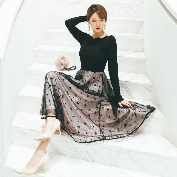casual dresses 2021 arrival fashion women large long sleeve mid-calf spring summer dress plus size l xl 2xl 3xl4xl 5xl, Black;gray
casual dresses 2021 arrival fashion women large long sleeve mid-calf spring summer dress plus size l xl 2xl 3xl4xl 5xl, Black;gray