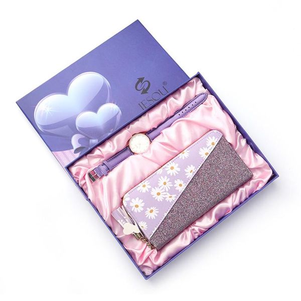 wristwatches 2pcs/set women quartz wristwatch wallet gift box christmas fashion women's watches exquisite clock ladies year gifts, Slivery;brown
wristwatches 2pcs/set women quartz wristwatch wallet gift box christmas fashion women's watches exquisite clock ladies year gifts, Slivery;brown