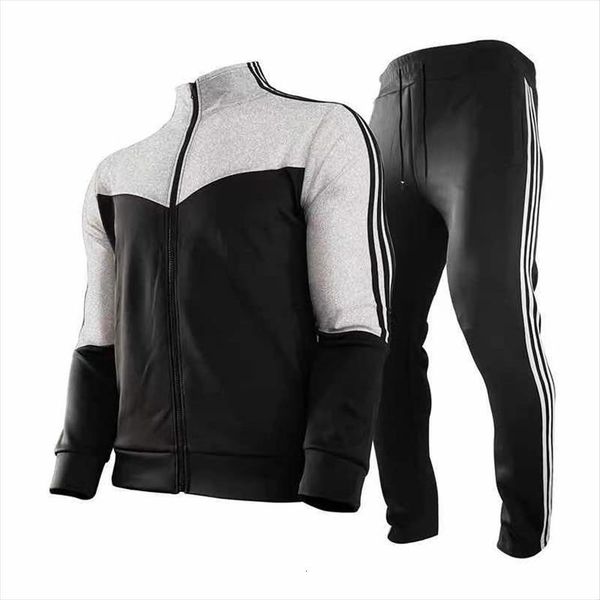 brand casual sets splice jogger men tracksuit zipper hoodies pants 2pc mens sportswear sport suit, Gray
brand casual sets splice jogger men tracksuit zipper hoodies pants 2pc mens sportswear sport suit, Gray
