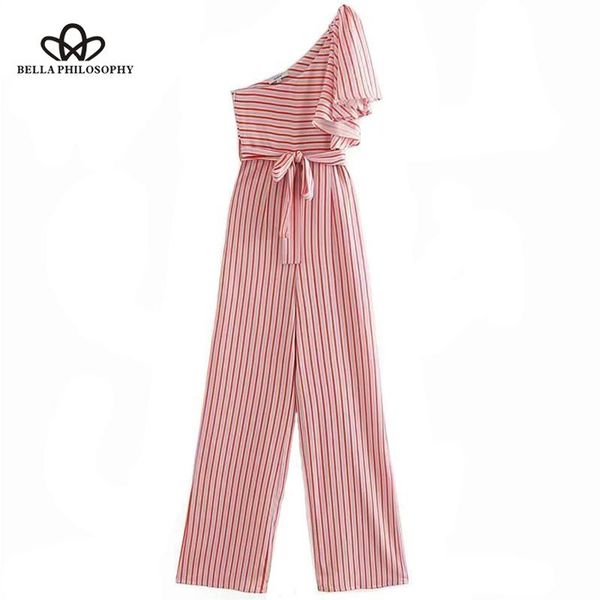 women's jumpsuits & rompers philosophy 2021 cold shoulder ruffles women playsuits bodysuit party jumpsuit striped long trousers, Black;white
women's jumpsuits & rompers philosophy 2021 cold shoulder ruffles women playsuits bodysuit party jumpsuit striped long trousers, Black;white