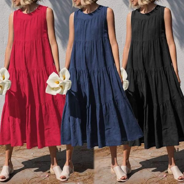 casual dresses 2022 fashion solid ruffle dress women's summer sundress sleeveless tank vestidos female hollow robe femme oversize, Black;gray
casual dresses 2022 fashion solid ruffle dress women's summer sundress sleeveless tank vestidos female hollow robe femme oversize, Black;gray