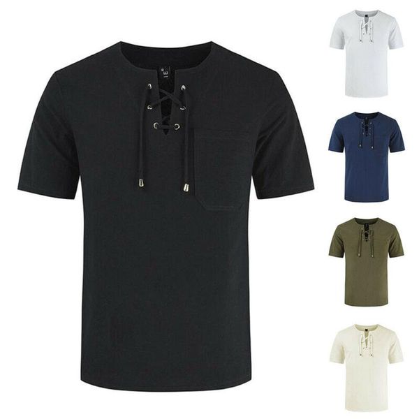 men's t-shirts men casual plain t-shirt summer short sleeve drawstring henley comfy shirt, White;black
men's t-shirts men casual plain t-shirt summer short sleeve drawstring henley comfy shirt, White;black