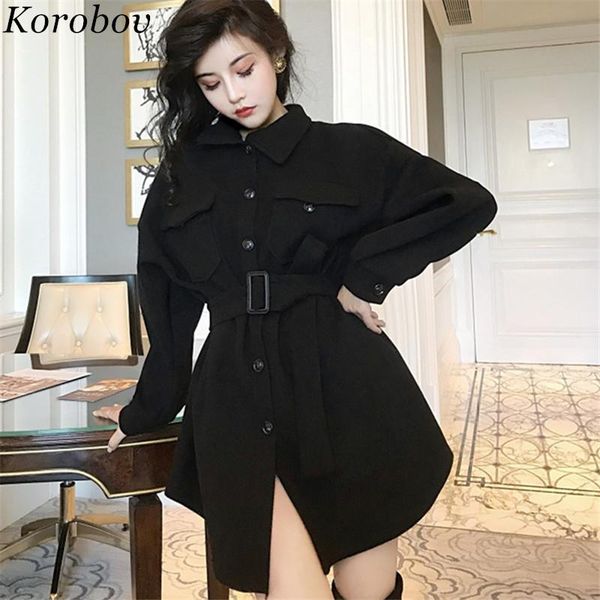 women's trench coats korobov preppy style 2021 solid jackets vintage loose casual coat winter jacket korean sweet pockets women 76322, Tan;black
women's trench coats korobov preppy style 2021 solid jackets vintage loose casual coat winter jacket korean sweet pockets women 76322, Tan;black