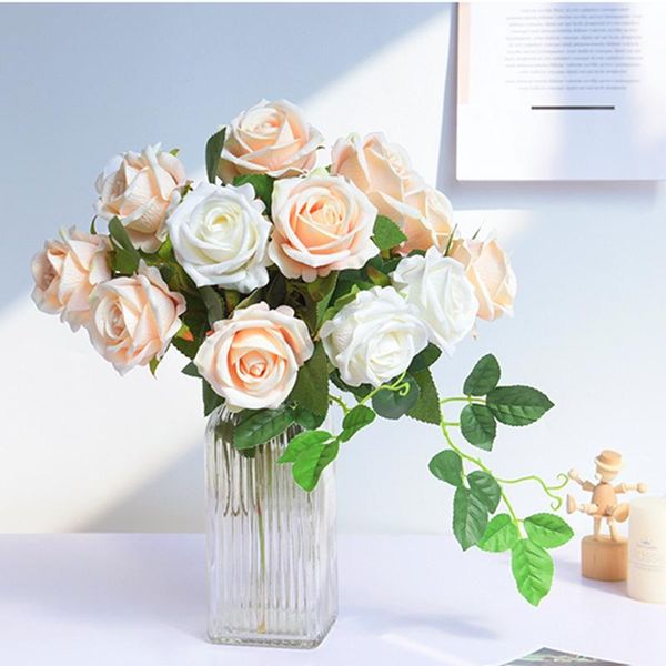 real touch rose purple artificial flowers pots decorative bouquet for wedding bridal home flower decoration & wreaths
real touch rose purple artificial flowers pots decorative bouquet for wedding bridal home flower decoration & wreaths