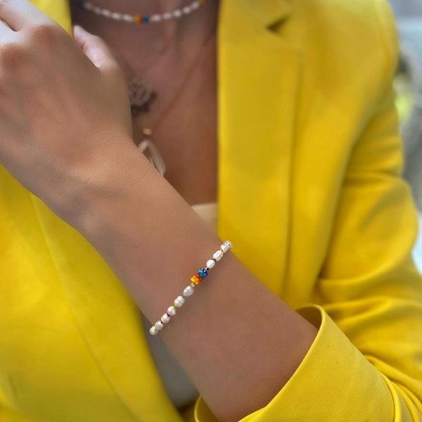 charm bracelets go2boho rainbow bracelet women 4mm vinyl heishi disc bead freshwater pearl 2021 boho jewelry handmade pulseras mujer, Golden;silver
charm bracelets go2boho rainbow bracelet women 4mm vinyl heishi disc bead freshwater pearl 2021 boho jewelry handmade pulseras mujer, Golden;silver
