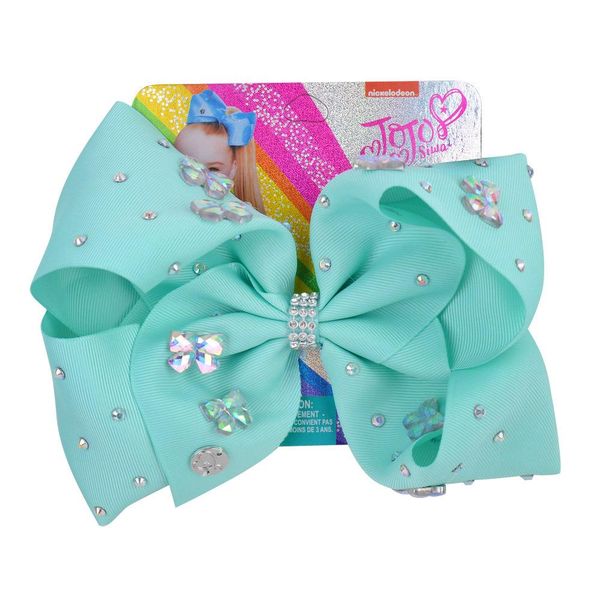 8 inch jojo bow girl hair bows butterfly rhinestones design clippers girls clips, Slivery;white
8 inch jojo bow girl hair bows butterfly rhinestones design clippers girls clips, Slivery;white