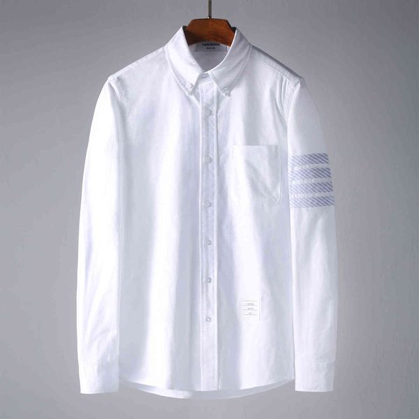 design clothing new fashion oxford spinning single stripe four bar long sleeve white shirt casual cardigan for men and women, White;black
design clothing new fashion oxford spinning single stripe four bar long sleeve white shirt casual cardigan for men and women, White;black