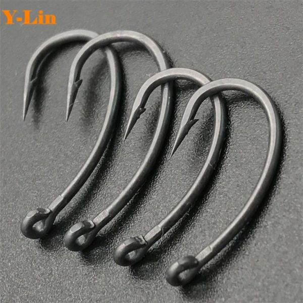 fishing hooks carp coating grey color gnippen barbed eyed rigs japanese hair
fishing hooks carp coating grey color gnippen barbed eyed rigs japanese hair