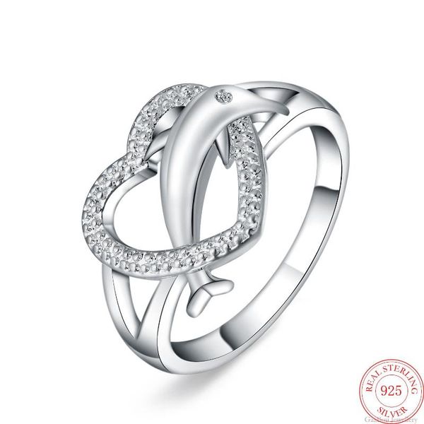 cluster rings 925 sterling silver zircon heart ring women luxury dolphins personalized jewelry woman accesories, Golden;silver
cluster rings 925 sterling silver zircon heart ring women luxury dolphins personalized jewelry woman accesories, Golden;silver