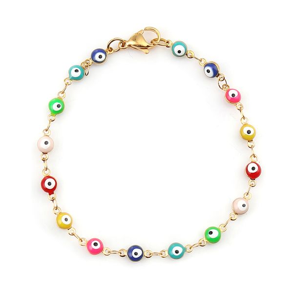 1pc 18.7-19.5cm 304 rvs armbanden voor mannen vrouwen sieraden gouden kleur link chain multicolor emaille enkelband, Golden;silver
1pc 18.7-19.5cm 304 rvs armbanden voor mannen vrouwen sieraden gouden kleur link chain multicolor emaille enkelband, Golden;silver