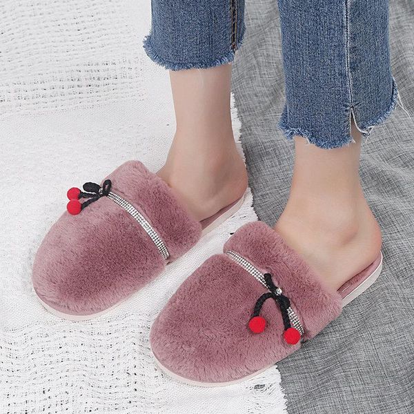 nice autumn round toes women cherry slippers daily lovely fur shoes woman flat heels female indoor leisure flip flops, Black
nice autumn round toes women cherry slippers daily lovely fur shoes woman flat heels female indoor leisure flip flops, Black